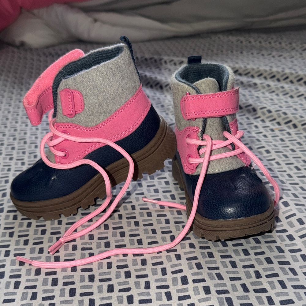 Carter's Pink and Navy Kids Boots
